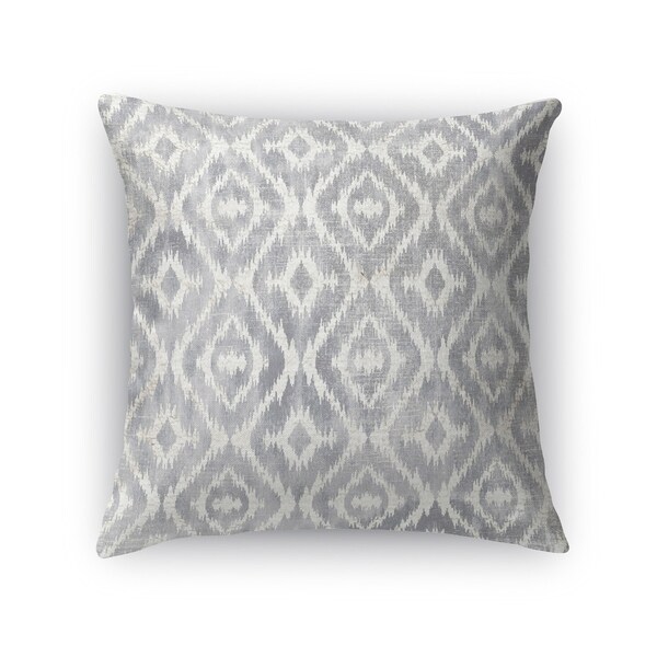 Shop Kavka Designs grey omari gray accent pillow with insert - On Sale ...