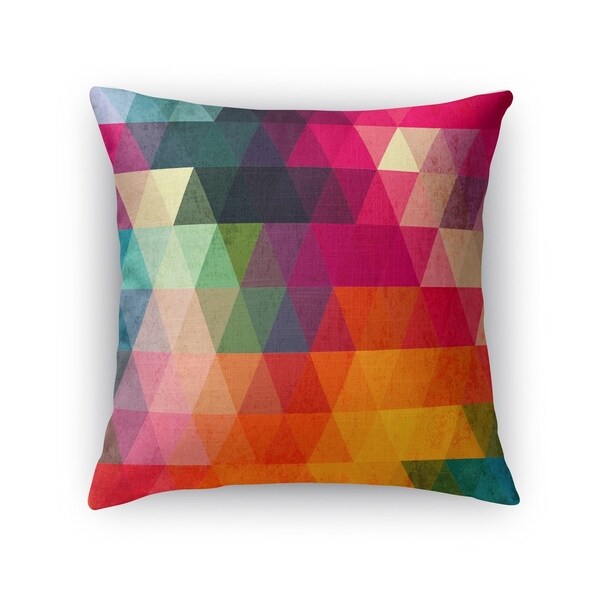 Kavka Designs Red Pink Orange Green Blue Yellow Many Colors Accent Pillow With Insert