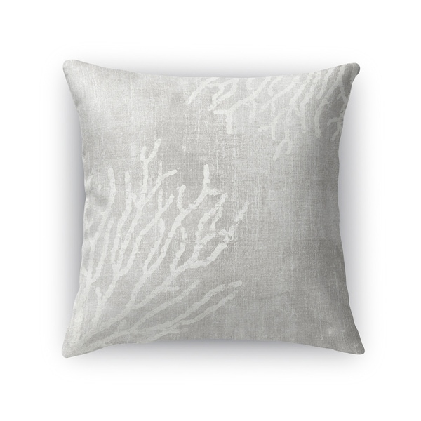 Kavka Designs grey/ white sultana gray accent pillow with insert