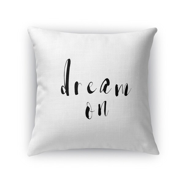 Kavka Designs black/ white dream on accent pillow with insert
