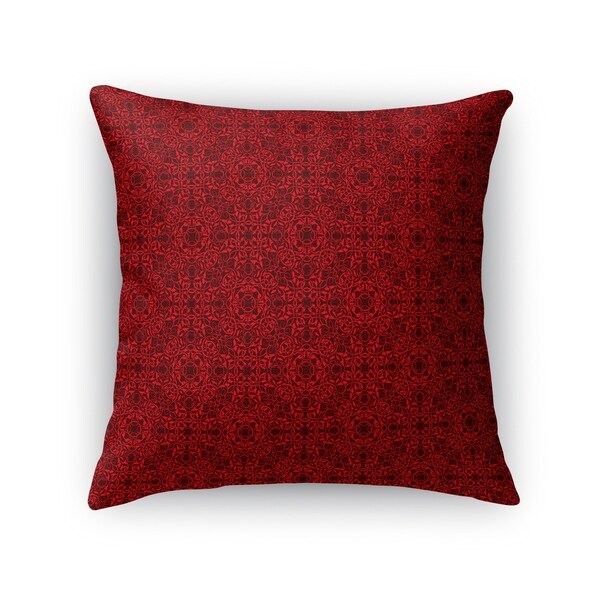 Kavka Designs red/ maroon tex accent pillow By Kavka Designs