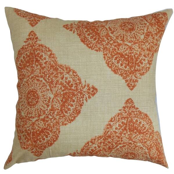 Daganya Damask Floor Pillow Terracota Overstock 16937789