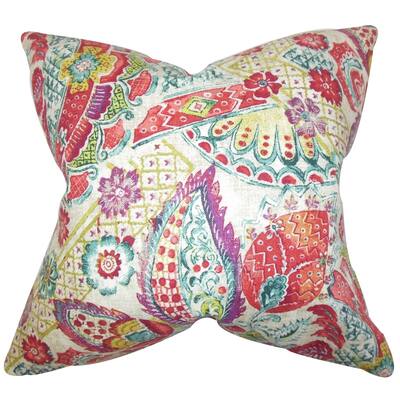 Heidrun Floral Floor Pillow Jewel