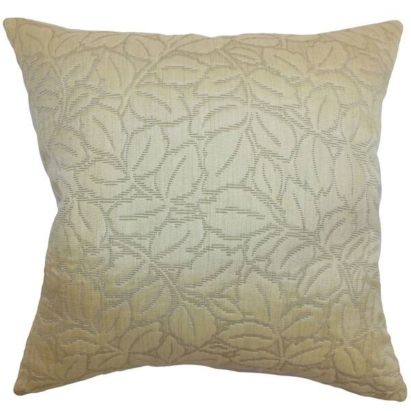 Perdita Floral Floor Pillow Gold - Overstock - 16938315