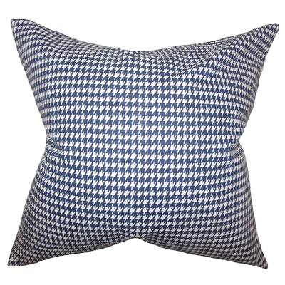 Lviv Houndstooth Floor Pillow Blue