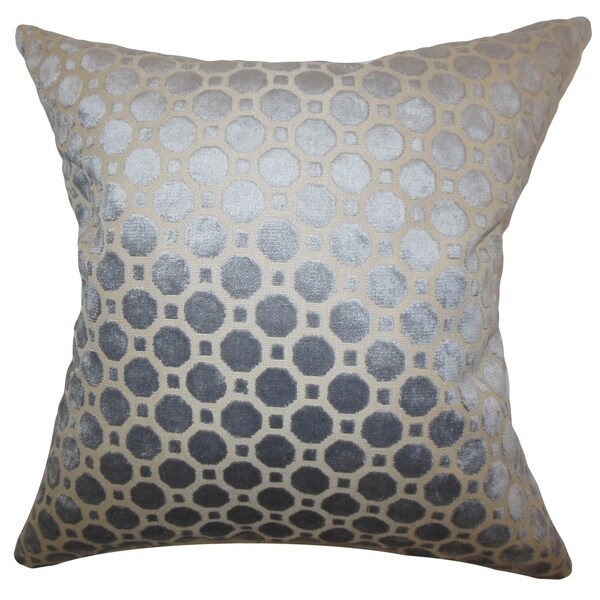 Kostya Geometric Floor Pillow Grey