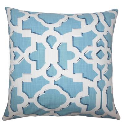 Calixte Geometric Floor Pillow Sky