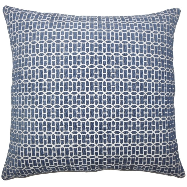 Qiao Geometric Floor Pillow Lapis