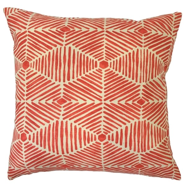 Iakovos Geometric Floor Pillow Salmon