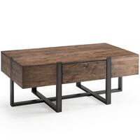 Prescott Modern Reclaimed Wood Condo Coffee Table