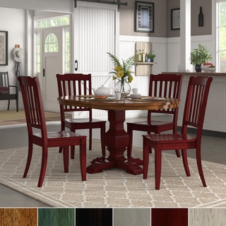 berry red dining chairs