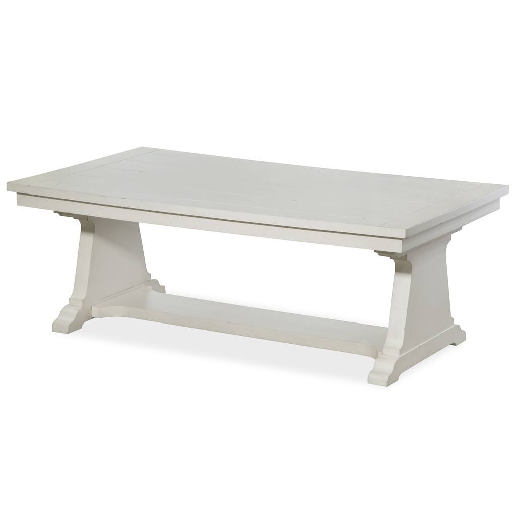 Coventry Lane Farmhouse Antique White Rectangular Coffee Table