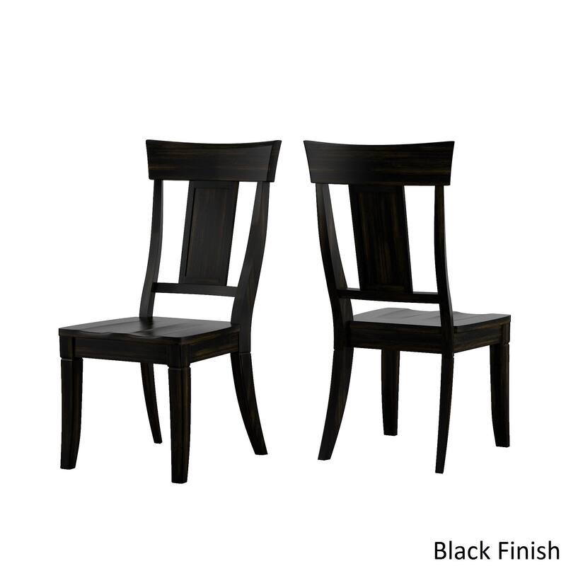Eleanor Black Extending Oval Wood Table Panel Back 5-piece Dining Set by iNSPIRE Q Classic - Antique Black Table - Antique Black Chairs