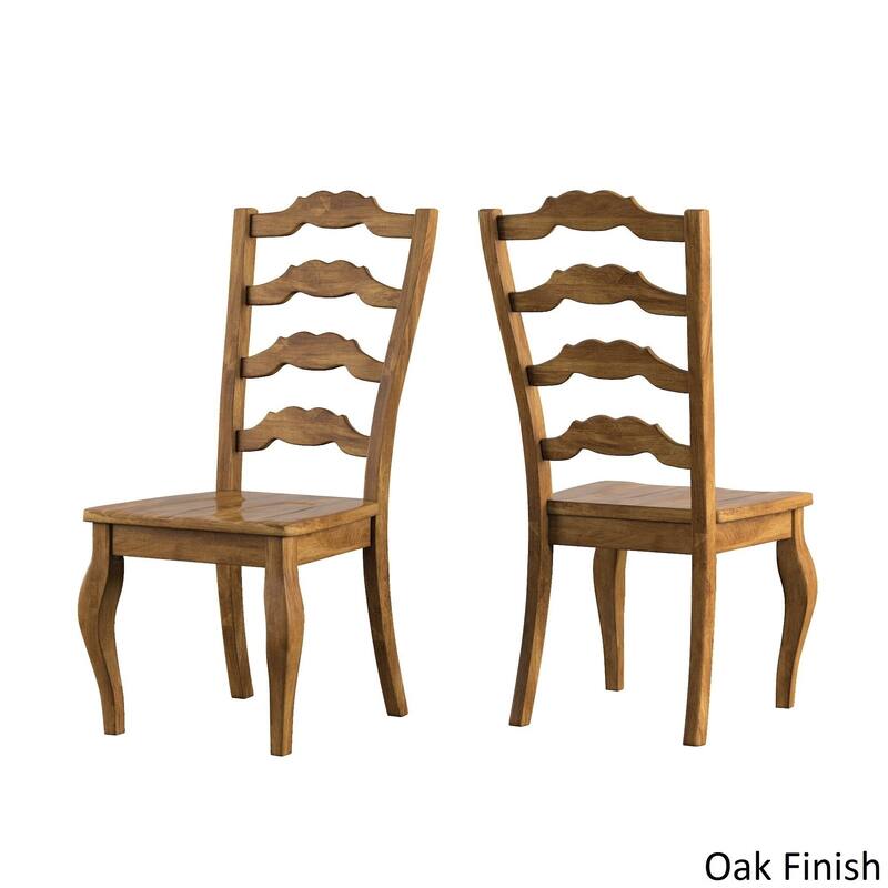 Eleanor Sage Green Extending Oval Wood Table French Back 5-piece Dining Set by iNSPIRE Q Classic - Antique Sage Green Table - Oak Chairs