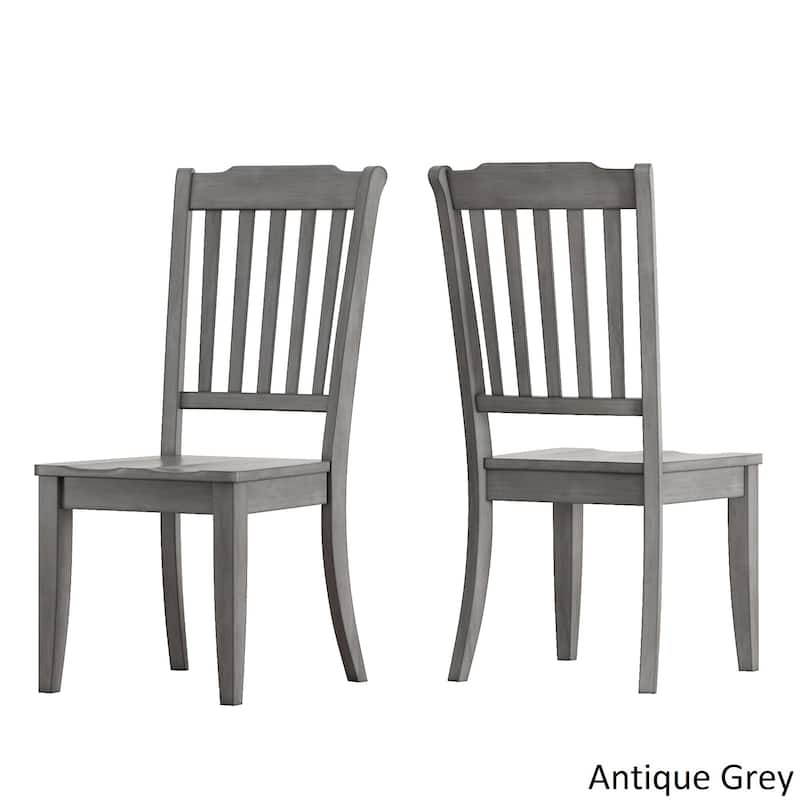 Eleanor Oak Extending Oval Wood Table Slat Back 5-piece Dining Set by iNSPIRE Q Classic