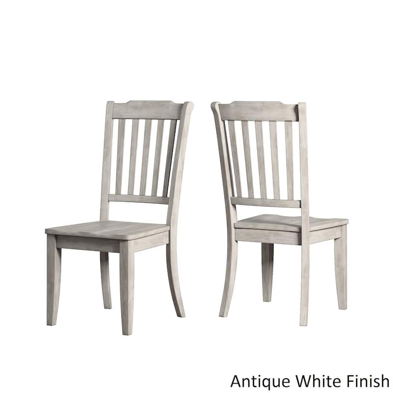 Eleanor Oak Extending Oval Wood Table Slat Back 5-piece Dining Set by iNSPIRE Q Classic