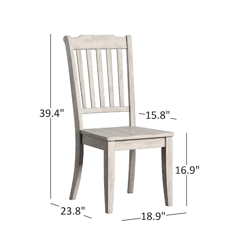 Eleanor Oak Extending Oval Wood Table Slat Back 5-piece Dining Set by iNSPIRE Q Classic