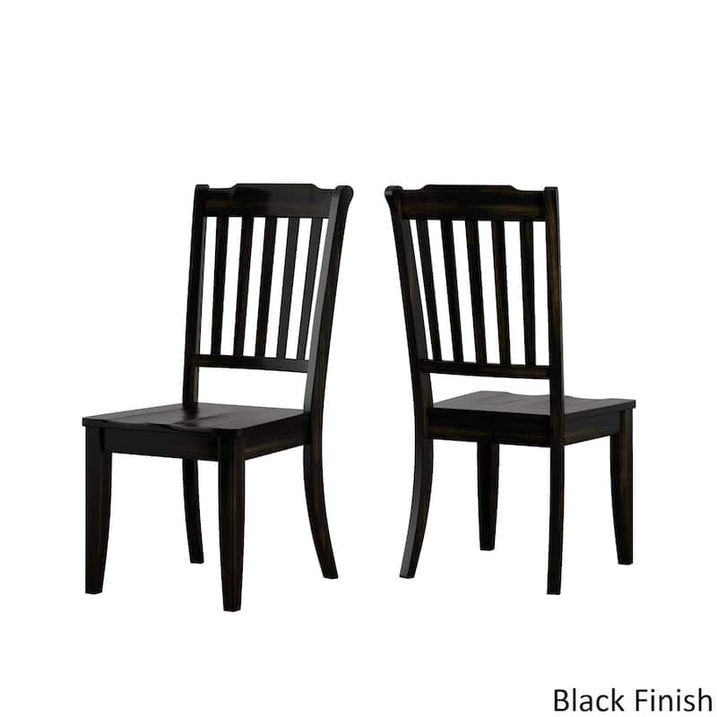 Eleanor Oak Extending Oval Wood Table Slat Back 5-piece Dining Set by iNSPIRE Q Classic
