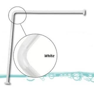 Shop Evideco Wall Mounted Corner Shower Curtain Rod Size 31 5wx31
