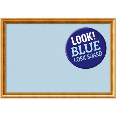 Framed Blue Cork Board, Townhouse Gold