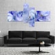 Designart 'Light Blue Fractal Glass Texture' Abstract Canvas Art Print ...