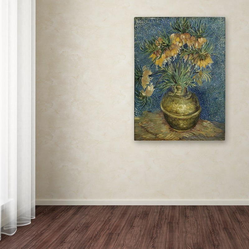 Van Gogh 'Fritillaries In A Copper Vase' Canvas Art