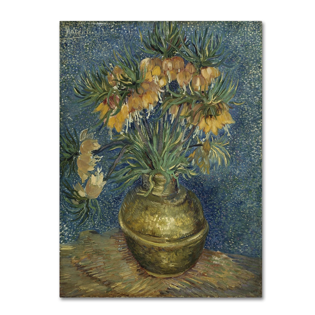 Van Gogh 'Fritillaries In A Copper Vase' Canvas Art