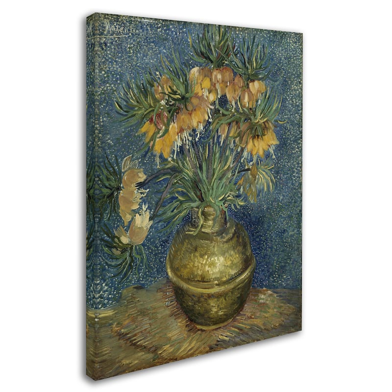 Van Gogh 'Fritillaries In A Copper Vase' Canvas Art