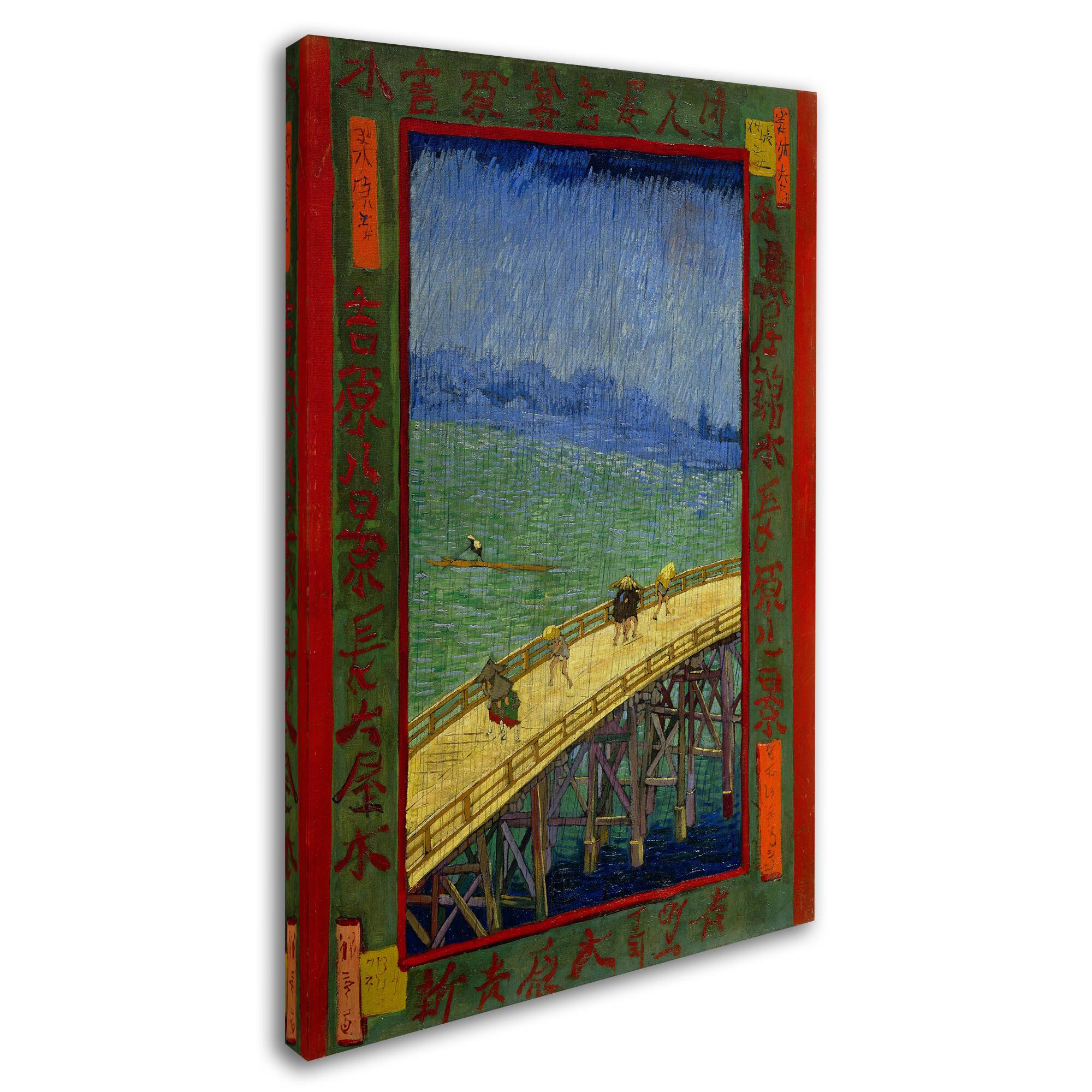 Van Gogh 'Bridge in The Rain After Hiroshige' Canvas Art - Bed Bath ...