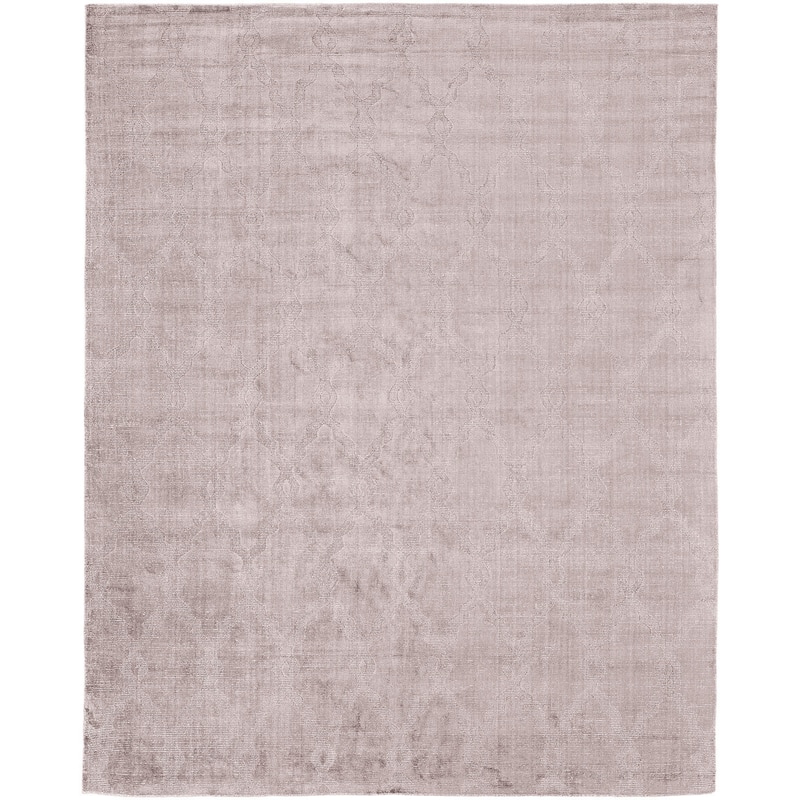 Modern Lilac Wool Handmade Area Rug