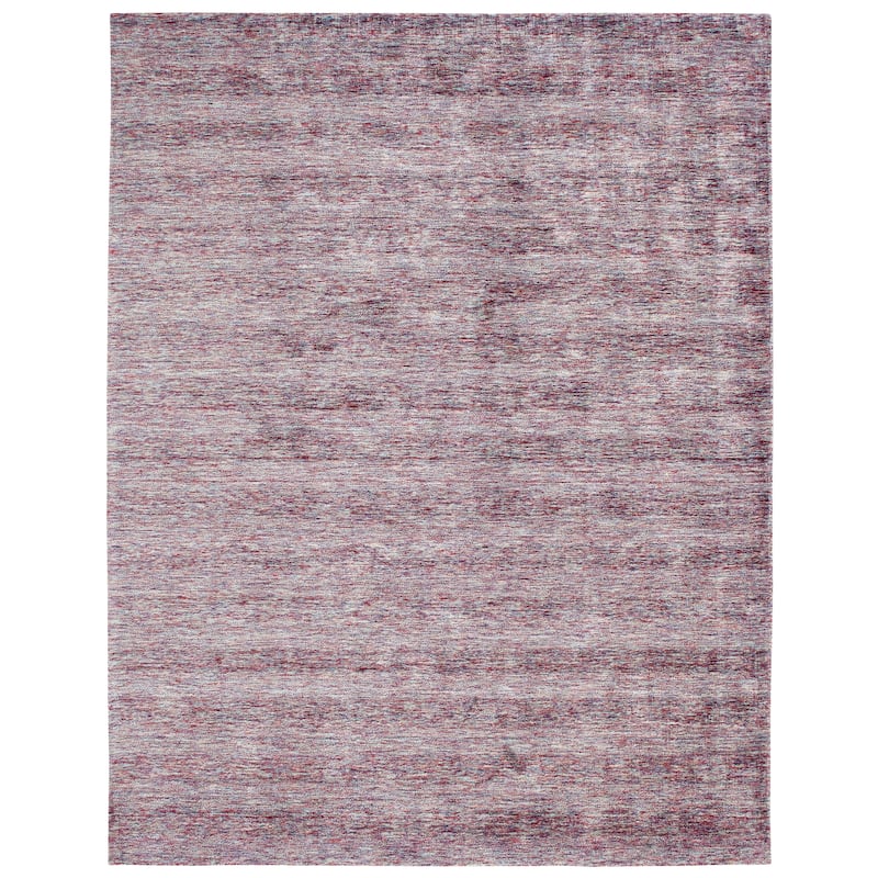 Aero Wisteria Marl Handmade Purple Viscose Area Rug