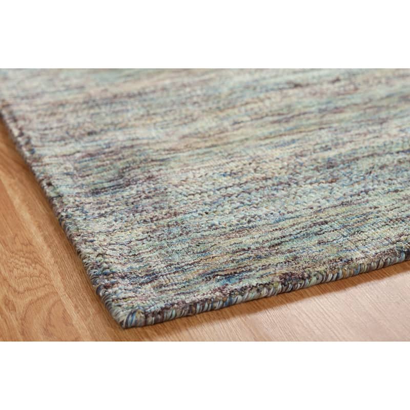 Aero Mist Marl Grey Handmade Area Rug