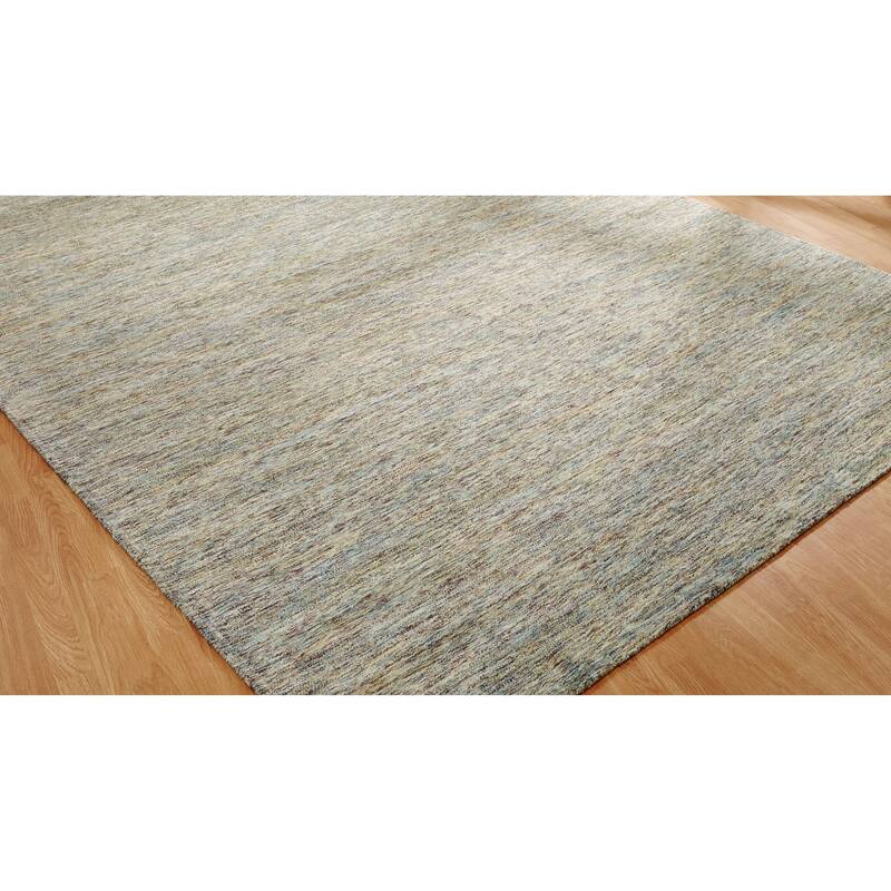 Aero Mist Marl Grey Handmade Area Rug