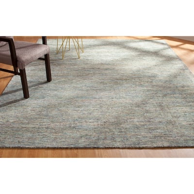 Aero Mist Marl Grey Handmade Area Rug