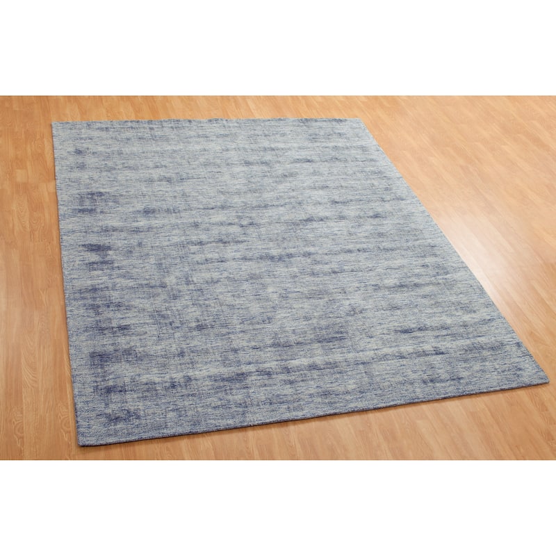 Aero Blue Jeans Handmade Area Rug