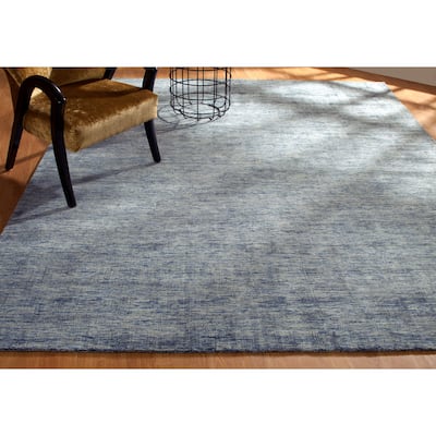 Aero Blue Jeans Handmade Area Rug