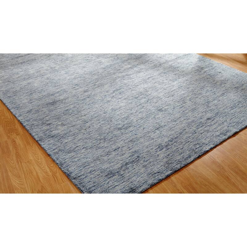 Aero Blue Jeans Handmade Area Rug