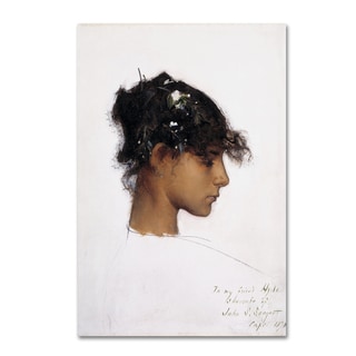 John Singer Sargent 'Rosina Ferrara Head Of A Capri Girl' Canvas Art ...