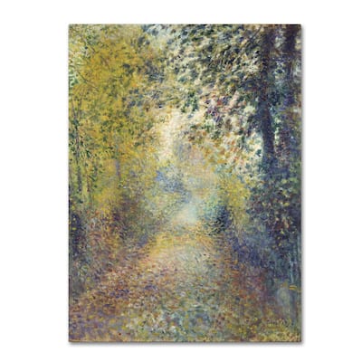 Renoir 'In The Woods' Canvas Art