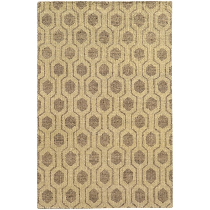 Vista Home Handmade Wool Geometric Odgee Trellis Area Rug