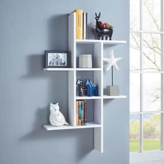 Decorative Shelves Accent Pieces Online At Our Danya B Cantilever Wall Shelf White