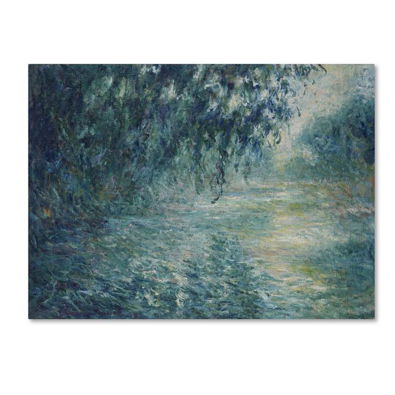 Monet 'Morning On The Seine' Canvas Art