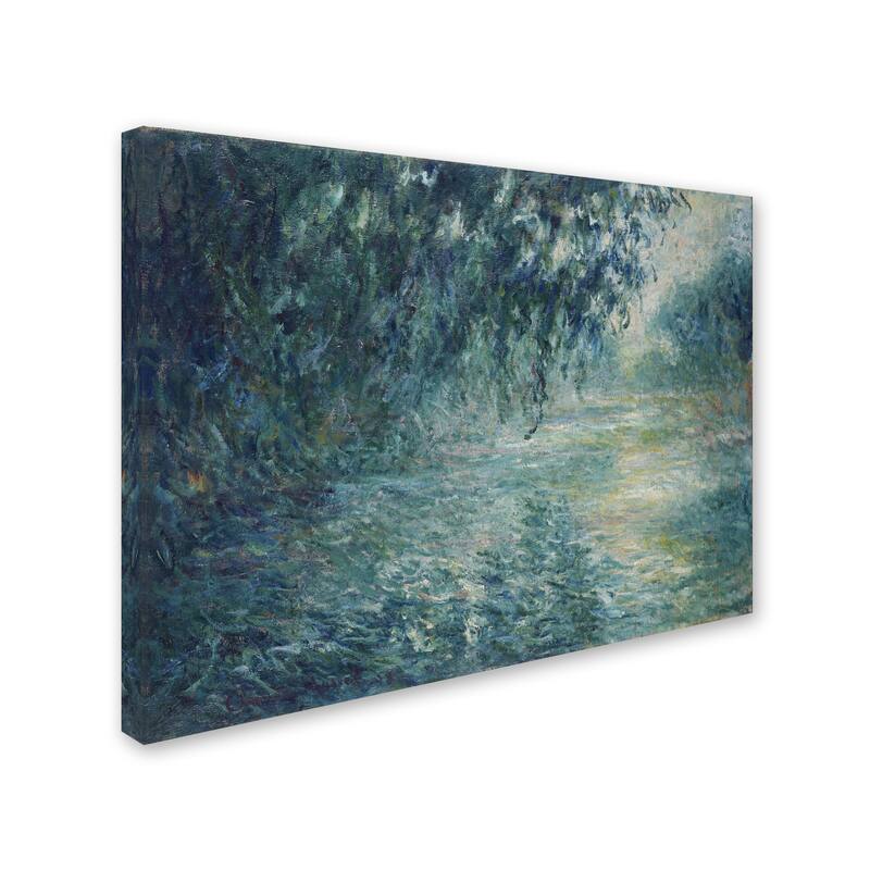 Monet 'Morning On The Seine' Canvas Art