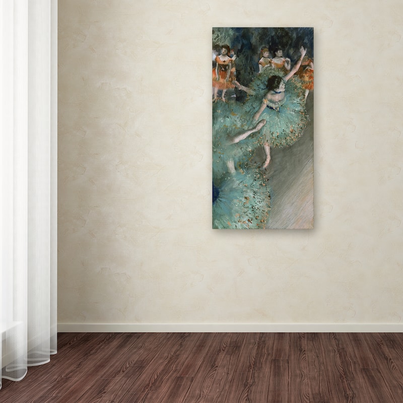 Degas 'Green Dancer' Canvas Art