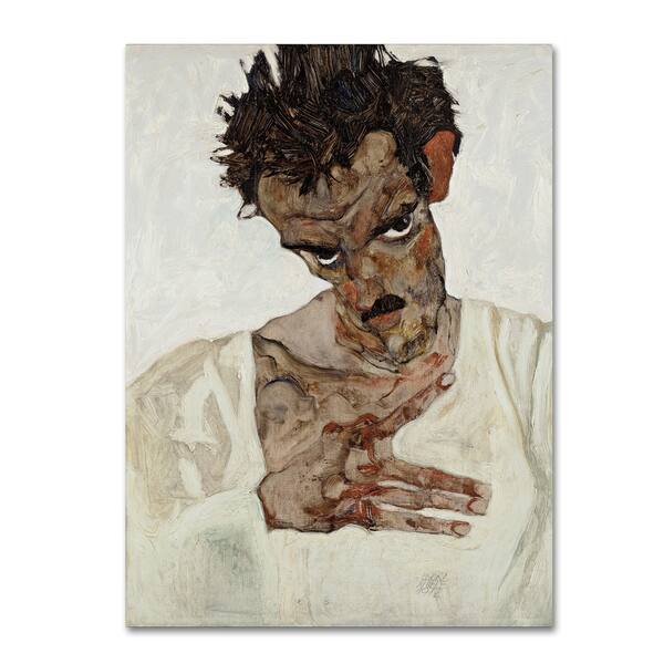 Egon Schiele Self Portrait Canvas Art Overstock 16944515
