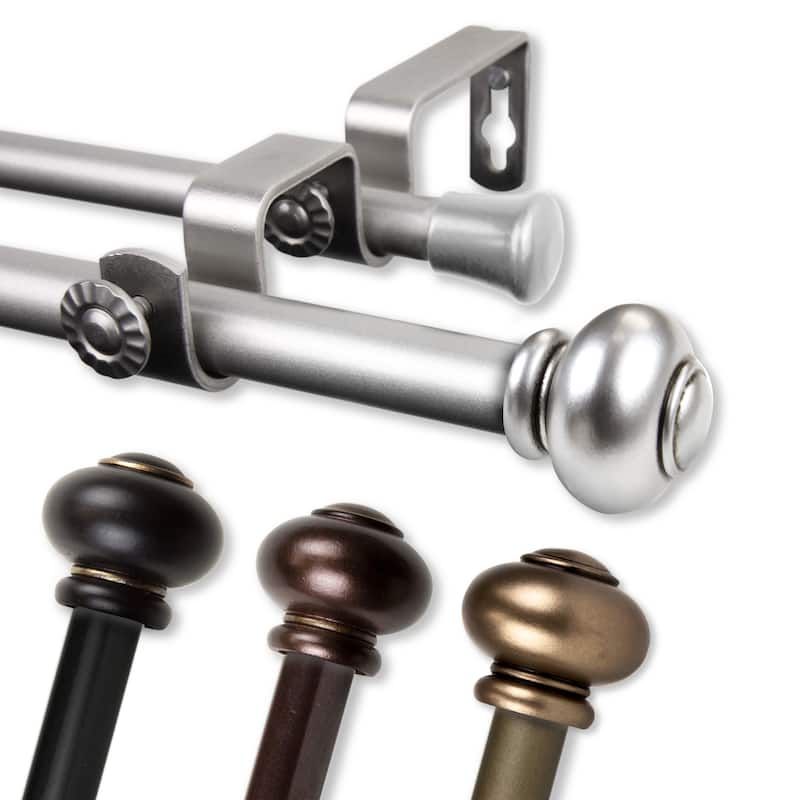 InStyleDesign Monroe Adjustable Double Curtain Rod