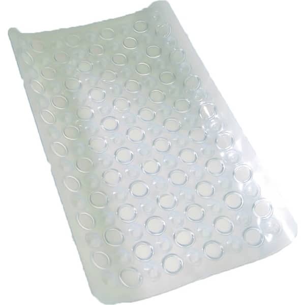 Shop Non Skid Bath Tub Mat With Holes Suction Cups 23 5 Lx 15 Esw
