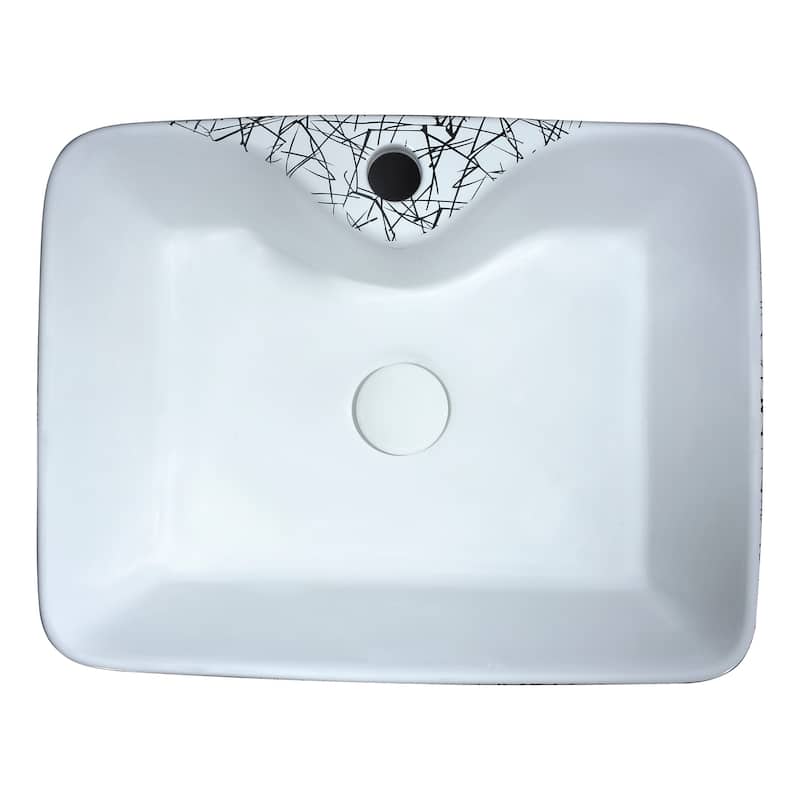 ANZZI Belgian Stitch Series Ceramic Vessel Sink in Grey