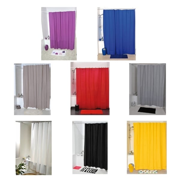 Mildew Resistant Extra Length PEVA Bathroom Shower Curtain Liner