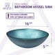preview thumbnail 4 of 5, ANZZI Posh Series Deco-Glass Vessel Sink in Coral Blue